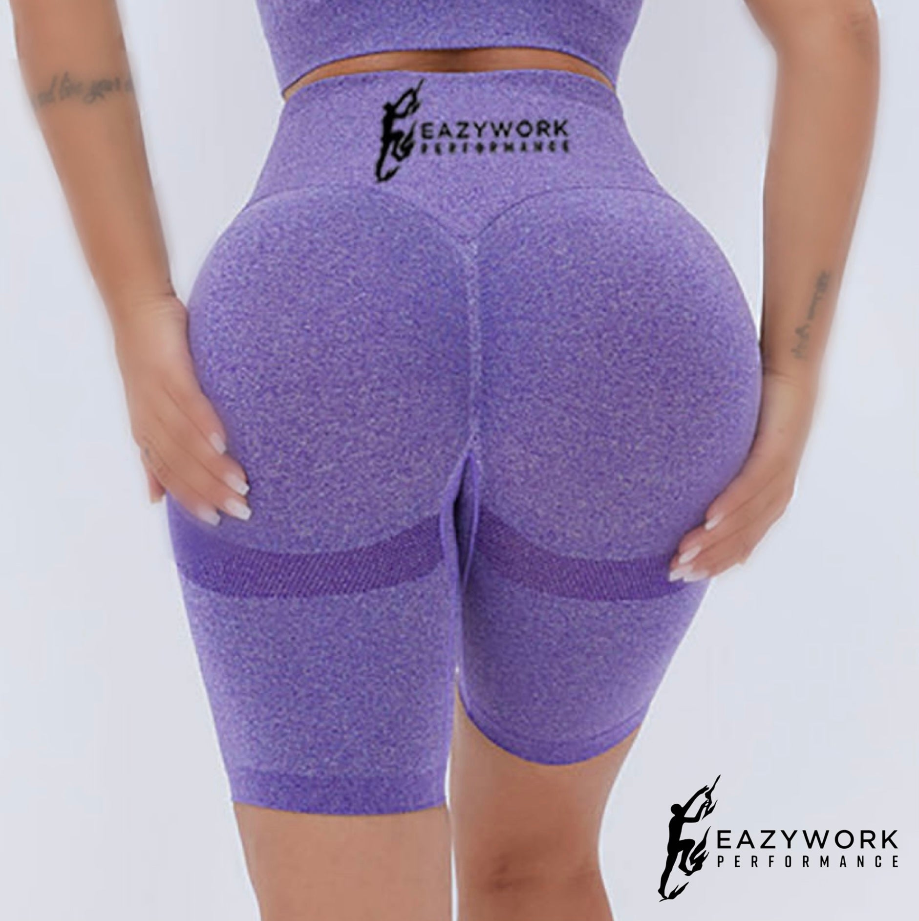 Eazy High Waist Sportswear Scrunch Butt Yoga Shorts – Eazy Work Performance